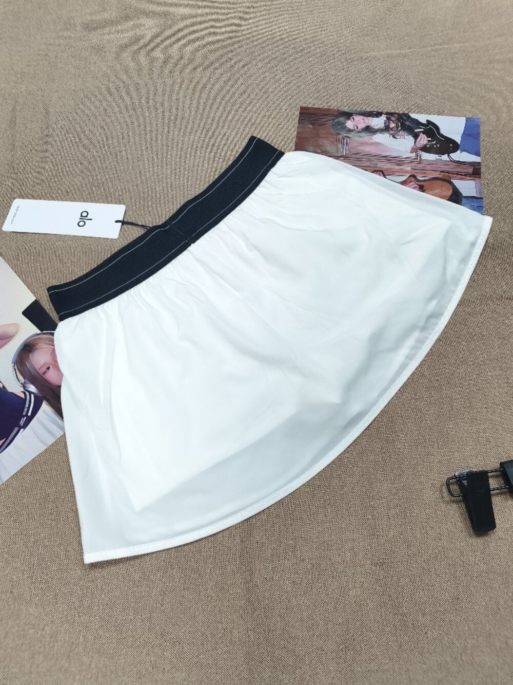 Alo Yoga Match Point White Tennis Skirt NWT Athleisure Essential💓⚾ - Picture 3 of 7